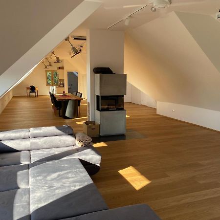 Salzburg-Loft Im Stadtteil Leopoldskron-Moos 120Qm Mit Balkon & Untersbergblick Zewnętrze zdjęcie
