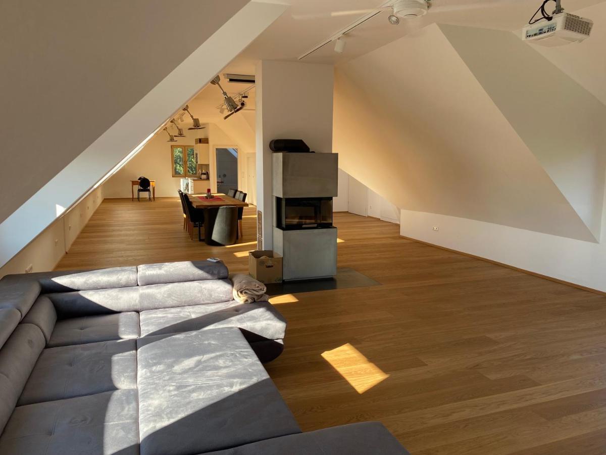 Salzburg-Loft Im Stadtteil Leopoldskron-Moos 120Qm Mit Balkon & Untersbergblick Zewnętrze zdjęcie
