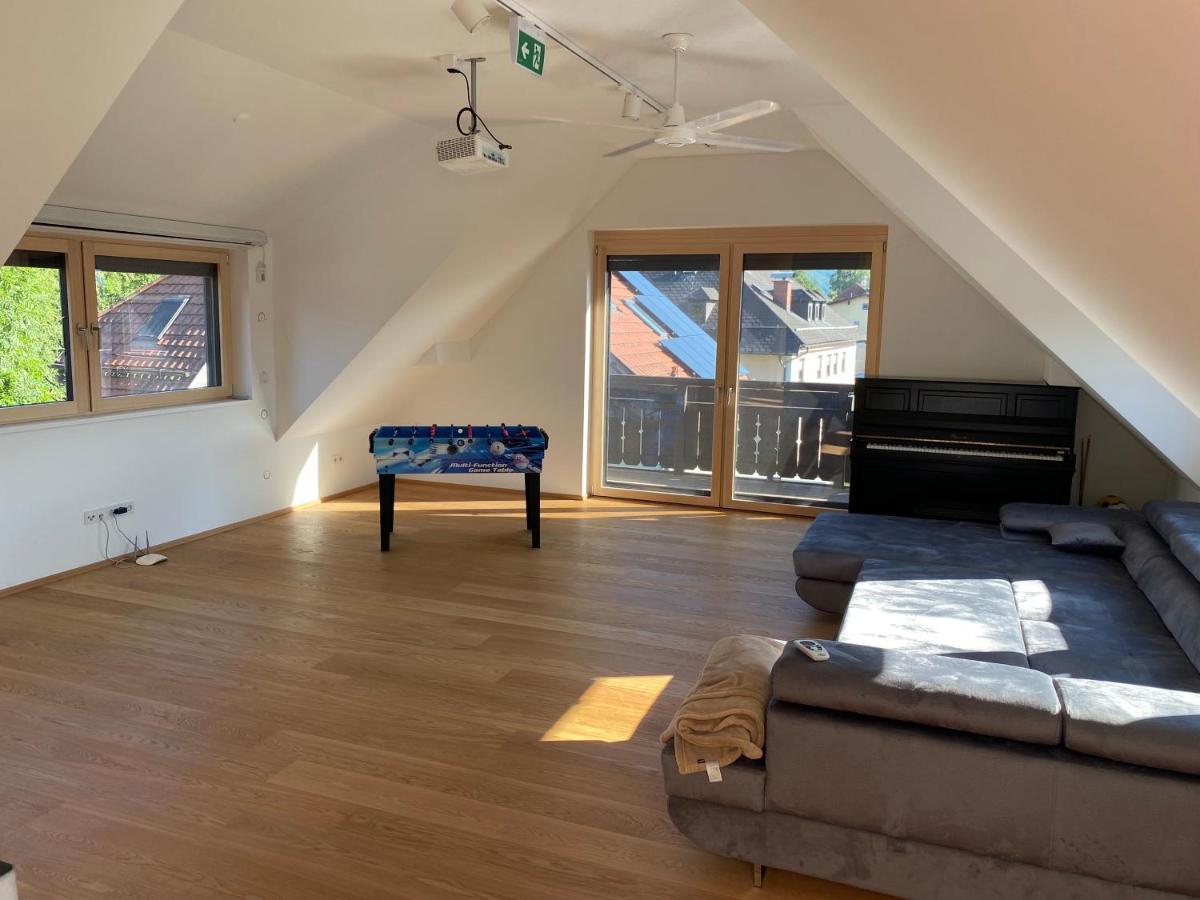 Salzburg-Loft Im Stadtteil Leopoldskron-Moos 120Qm Mit Balkon & Untersbergblick Zewnętrze zdjęcie